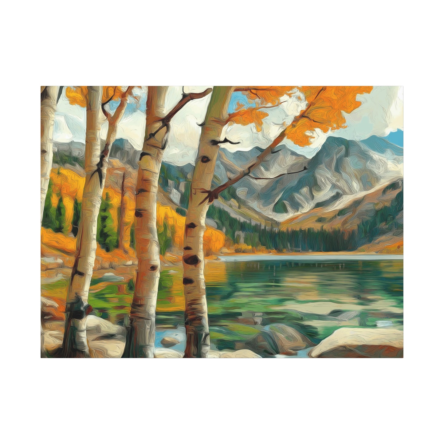 Aspens V2 at High Mountain Lake