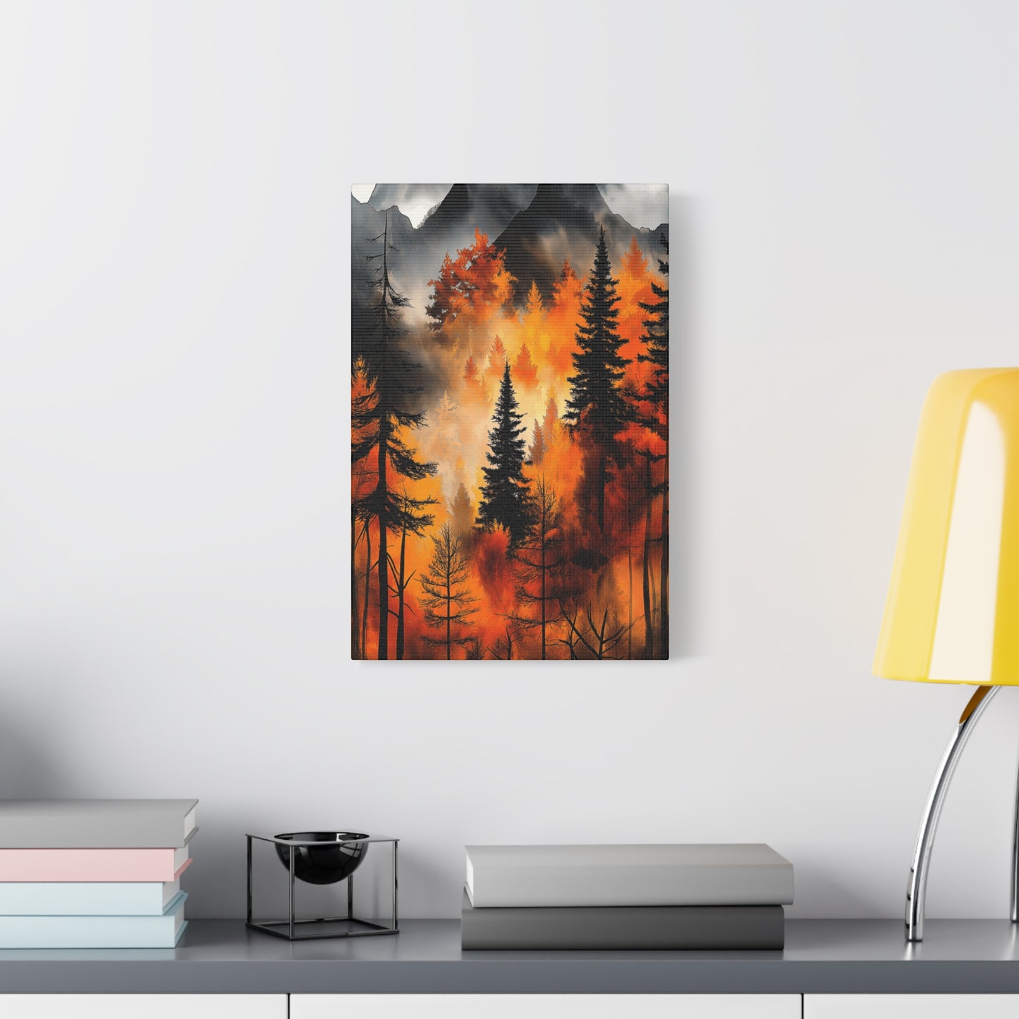 Autumn Forest Wall Art - Matte Stretched Canvas, 1.25" Deep