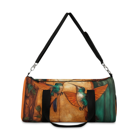 Colorful Hummingbird Duffel Bag - Perfect for Gym, Travel, Weekend Getaways, Nature Lovers, and Gift Ideas