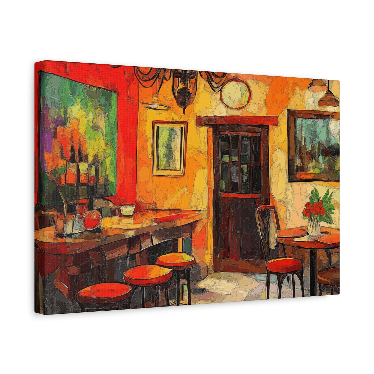 Vibrant Restaurant Canvas Wall Art - Colorful Decor for Dining Spaces