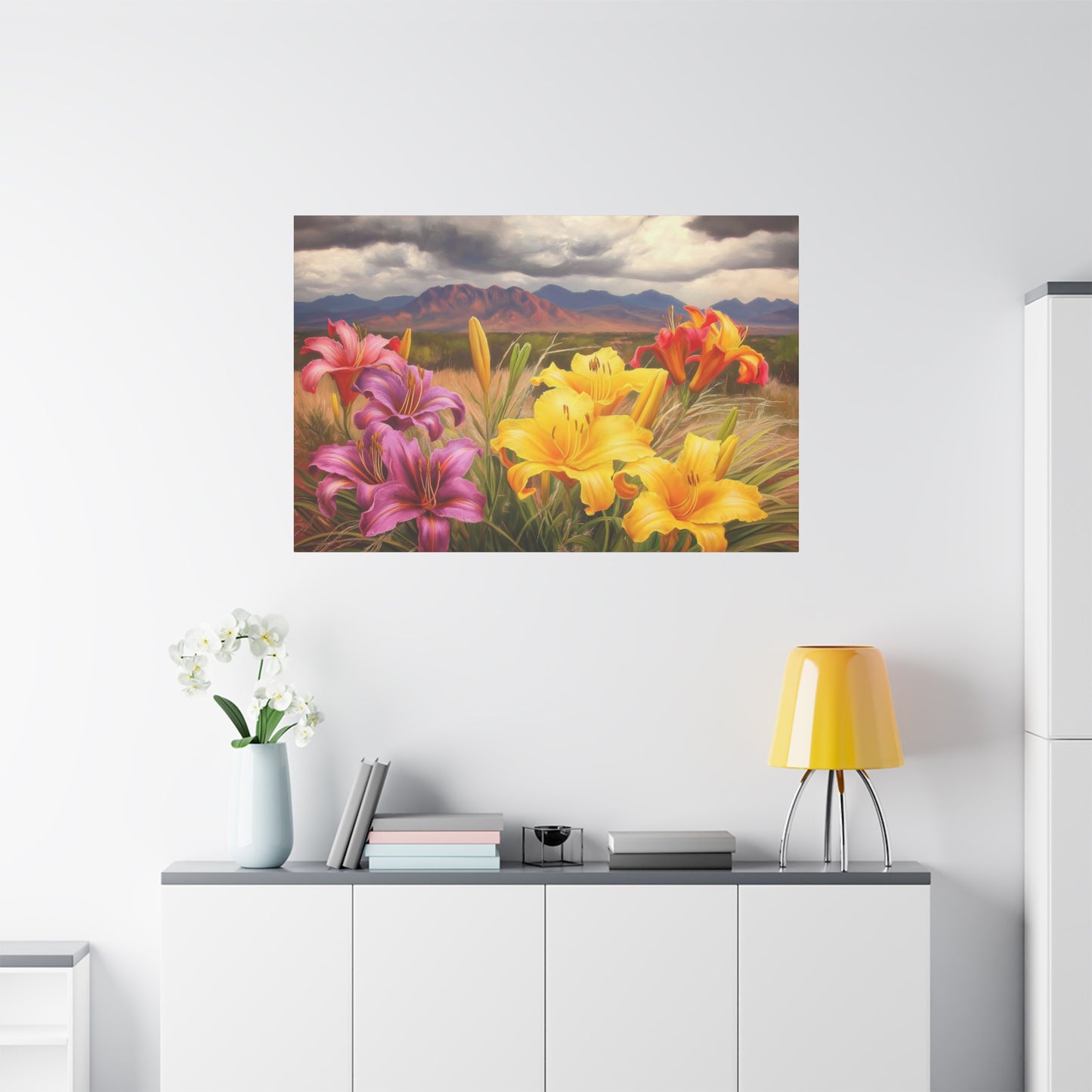 Canvas Print-Day Lillies Santa Fe