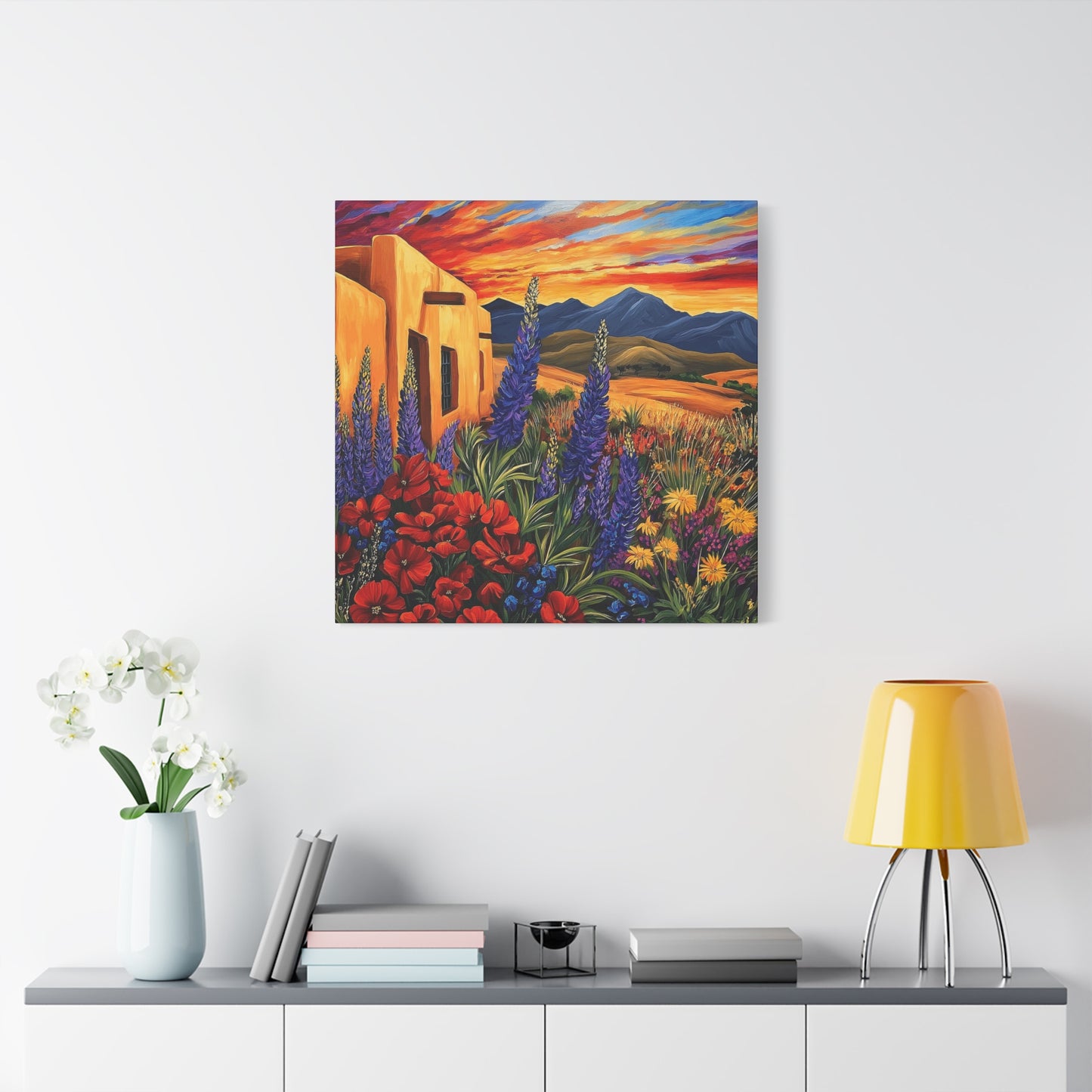 Canvas Wall Art - Sunny New Mexico Casa