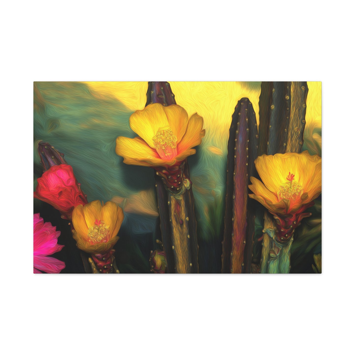 Canvas Print - Cacti Bold Flowers SFC