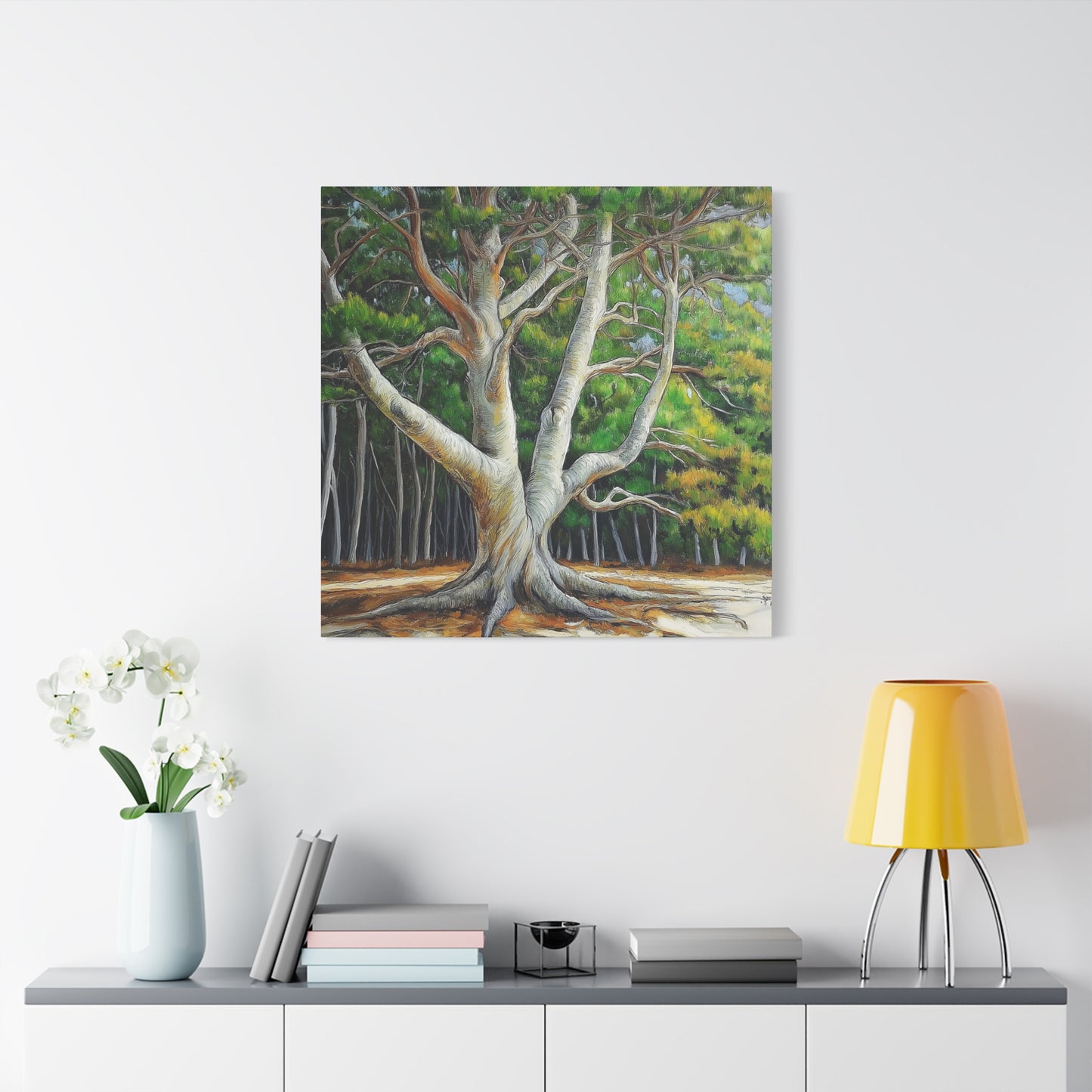 Canvas Wall Art - Pondering Pine Tree No 2