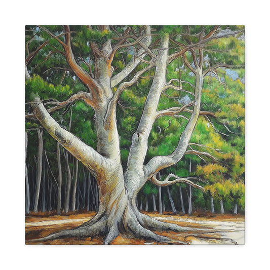 Canvas Wall Art - Pondering Pine Tree No 2