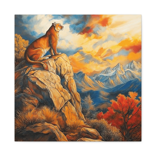 Majestic Lion Canvas Art - Vibrant Nature Wall Decor