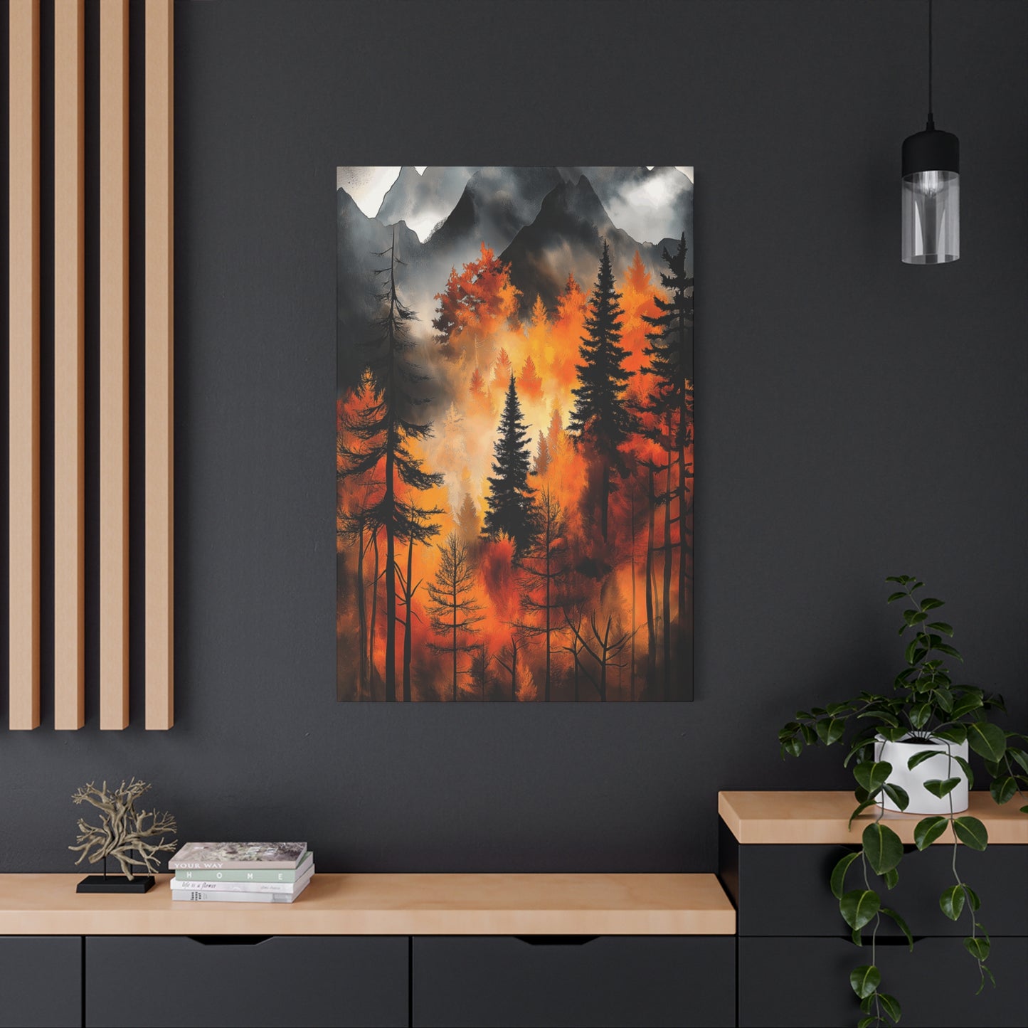 Autumn Forest Wall Art - Matte Stretched Canvas, 1.25" Deep