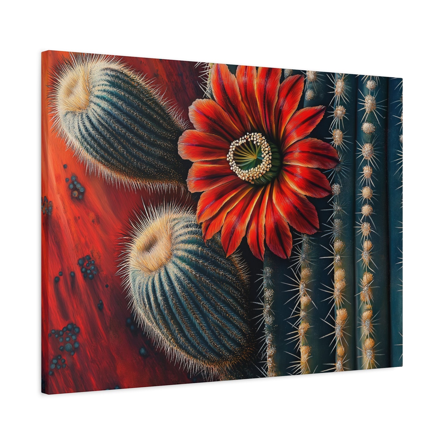 Canvas Print Santa Fe Bold Cactus Flower