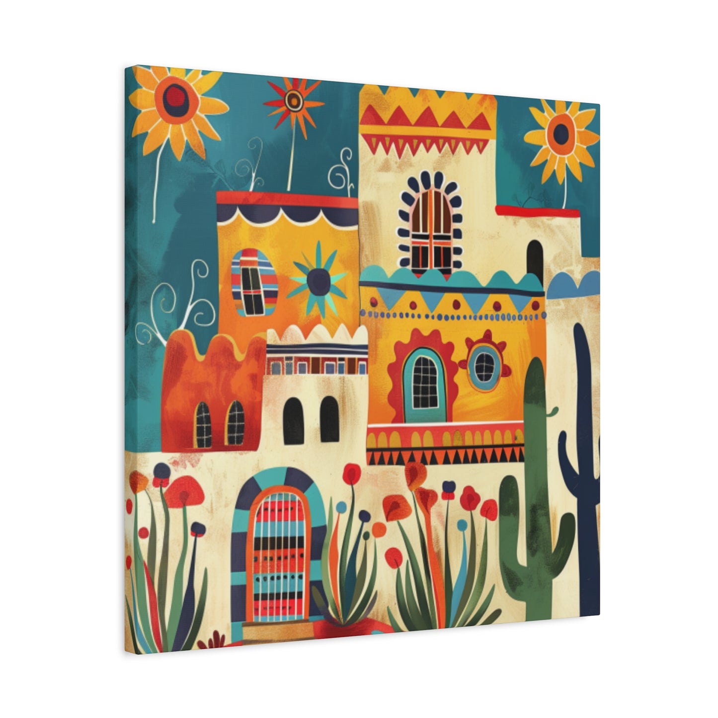 Canvas Wall Art - SF Pueblo 222