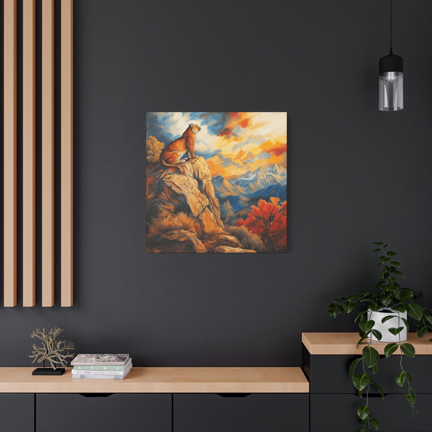 Majestic Lion Canvas Art - Vibrant Nature Wall Decor