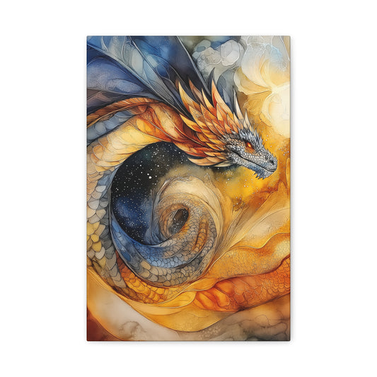 Majestic Dragon Art Canvas - Vibrant Fantasy Wall Decor