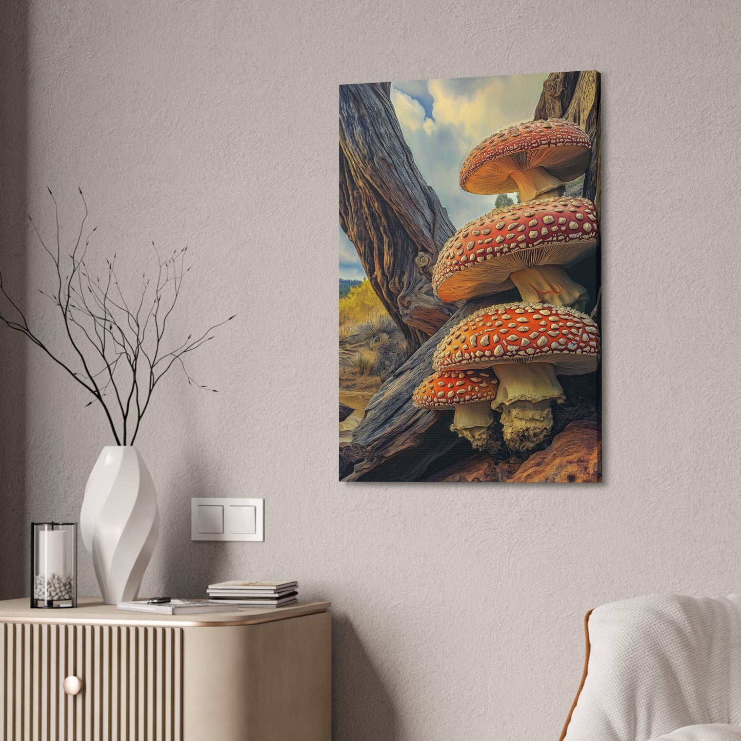 Wall Art - Mountain High Mushroom 1.5 inch depth