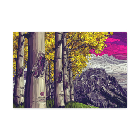 Canvas Print - Aspen Bolder Trees