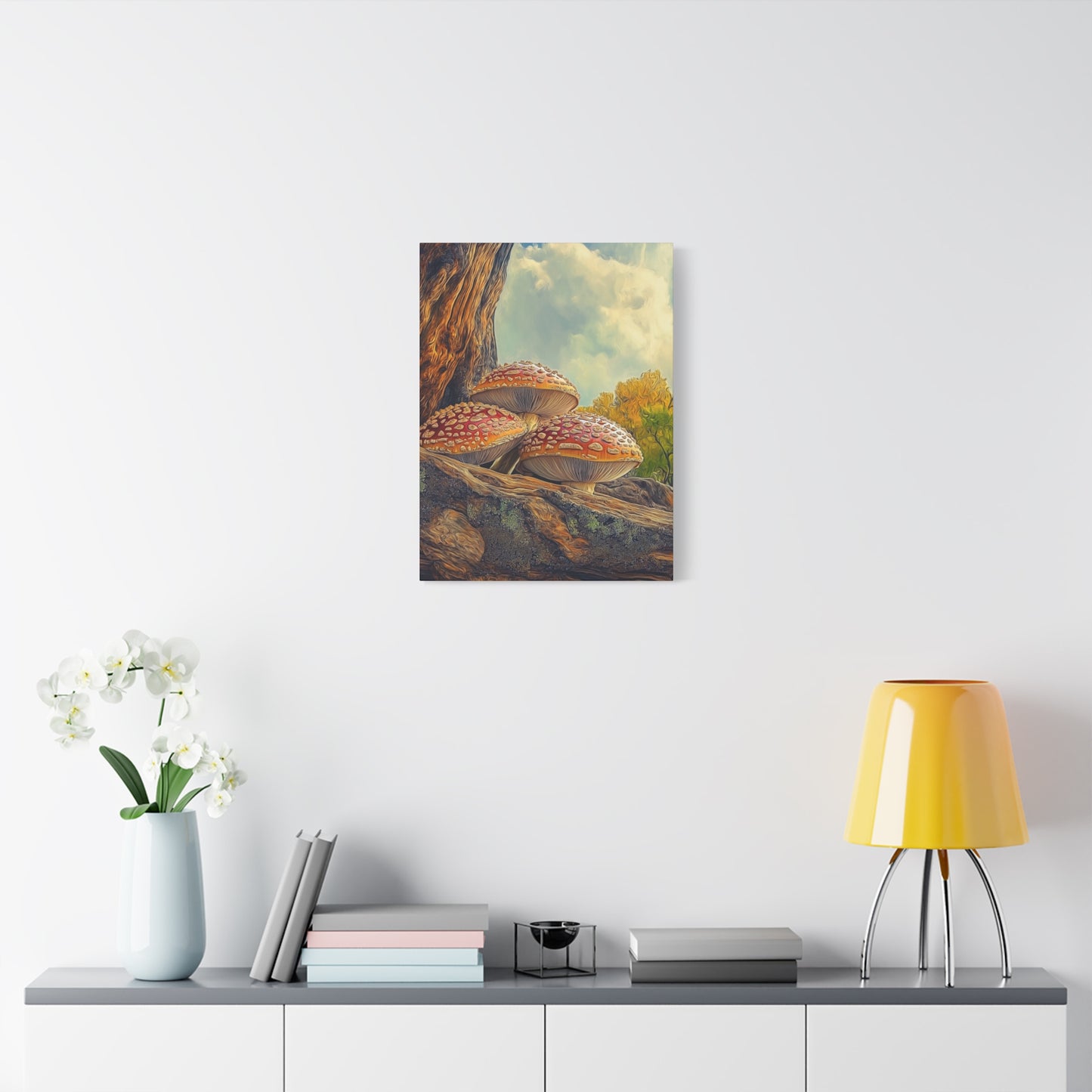Canvas Print - Red Cap Mushroom Air