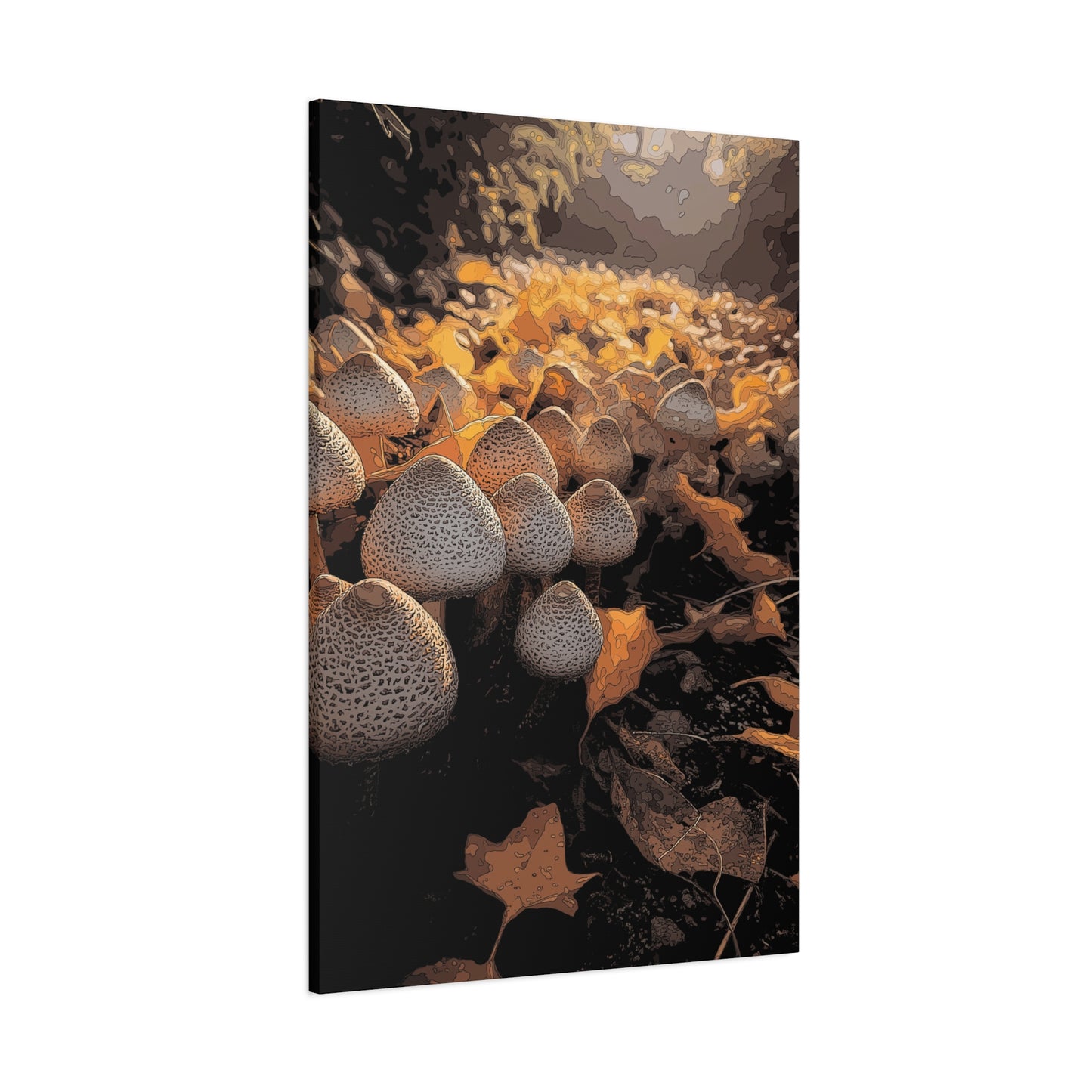 Canvas Print - Golden Colorado Mushrooms