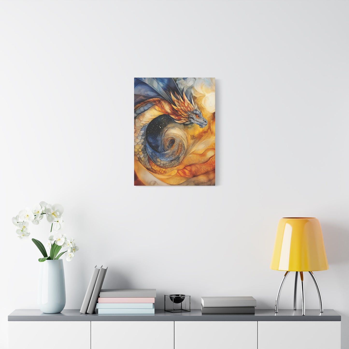 Majestic Dragon Art Canvas - Vibrant Fantasy Wall Decor