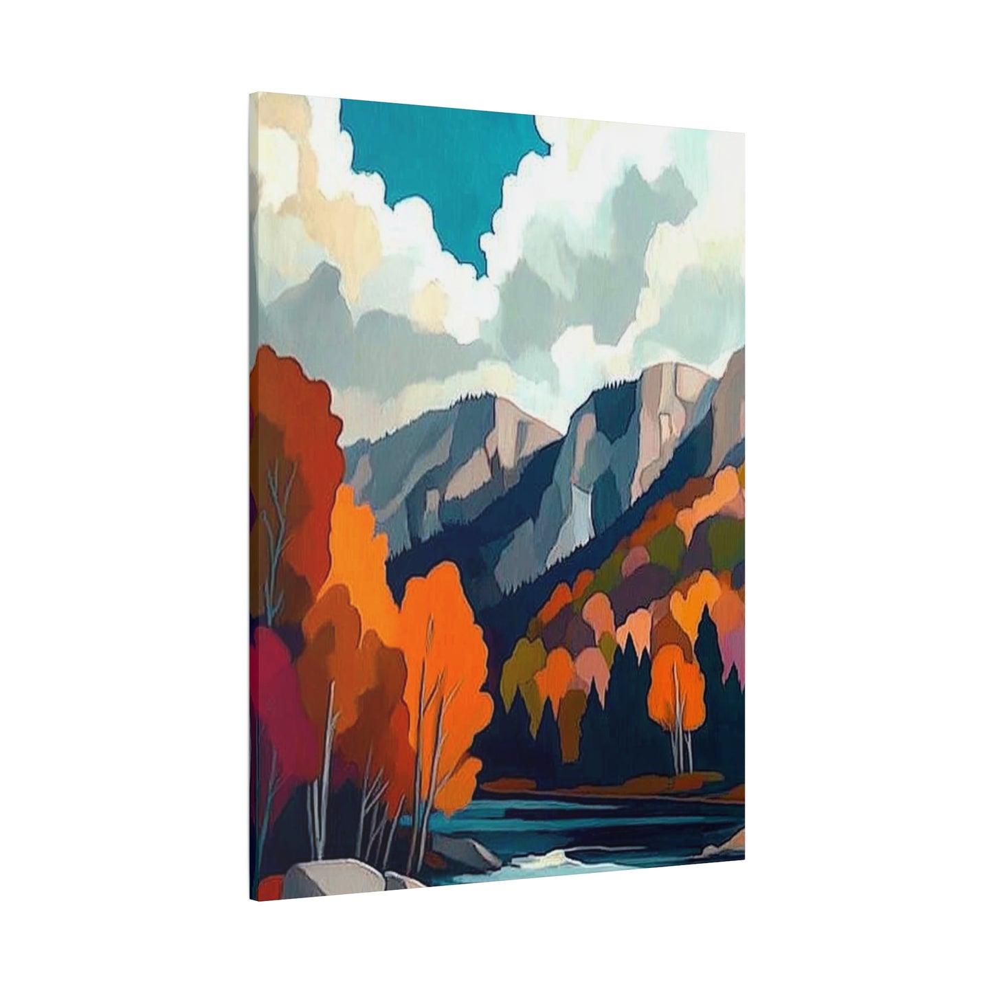 Canvas Print Magic Trees and Mountains