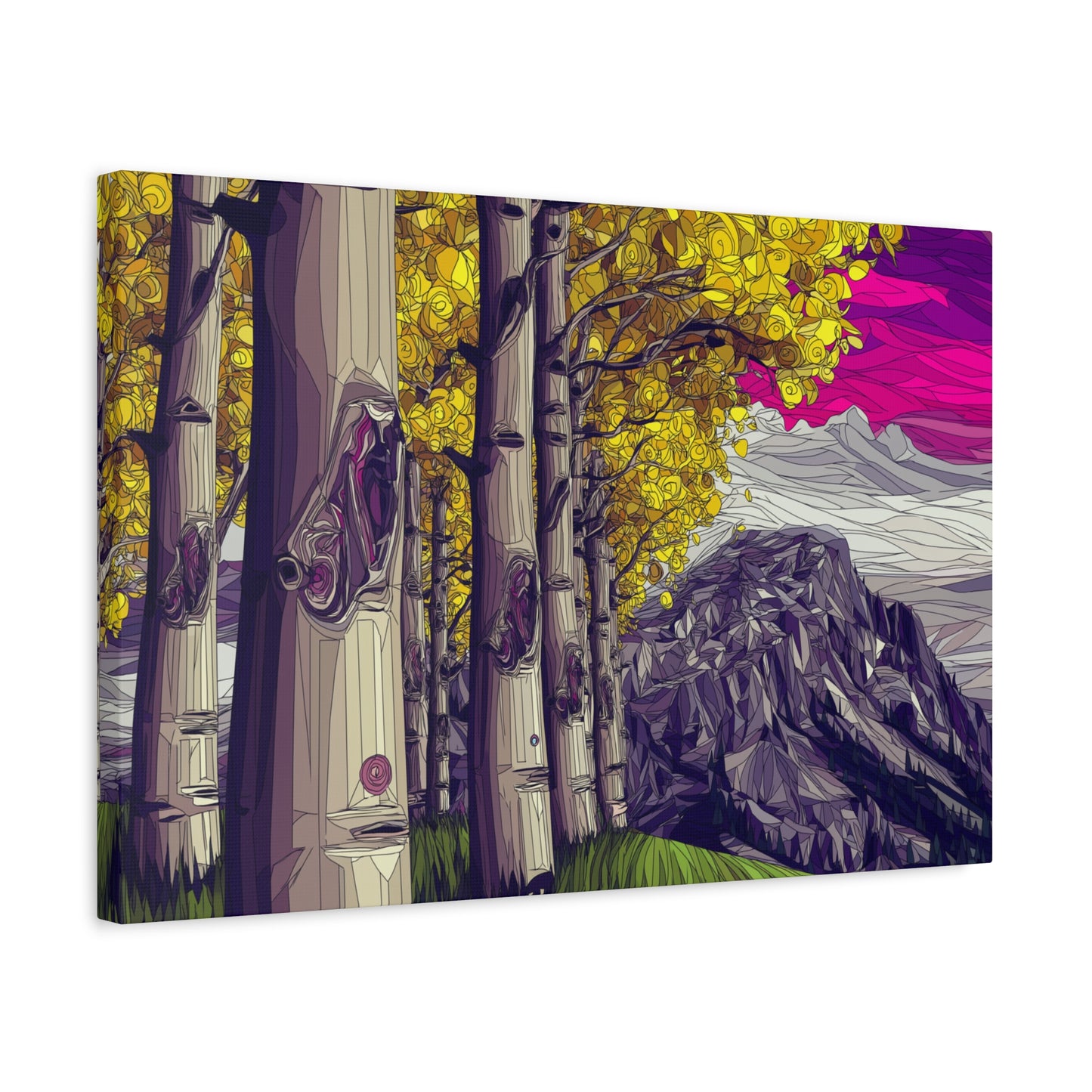 Canvas Print - Aspen Bolder Trees