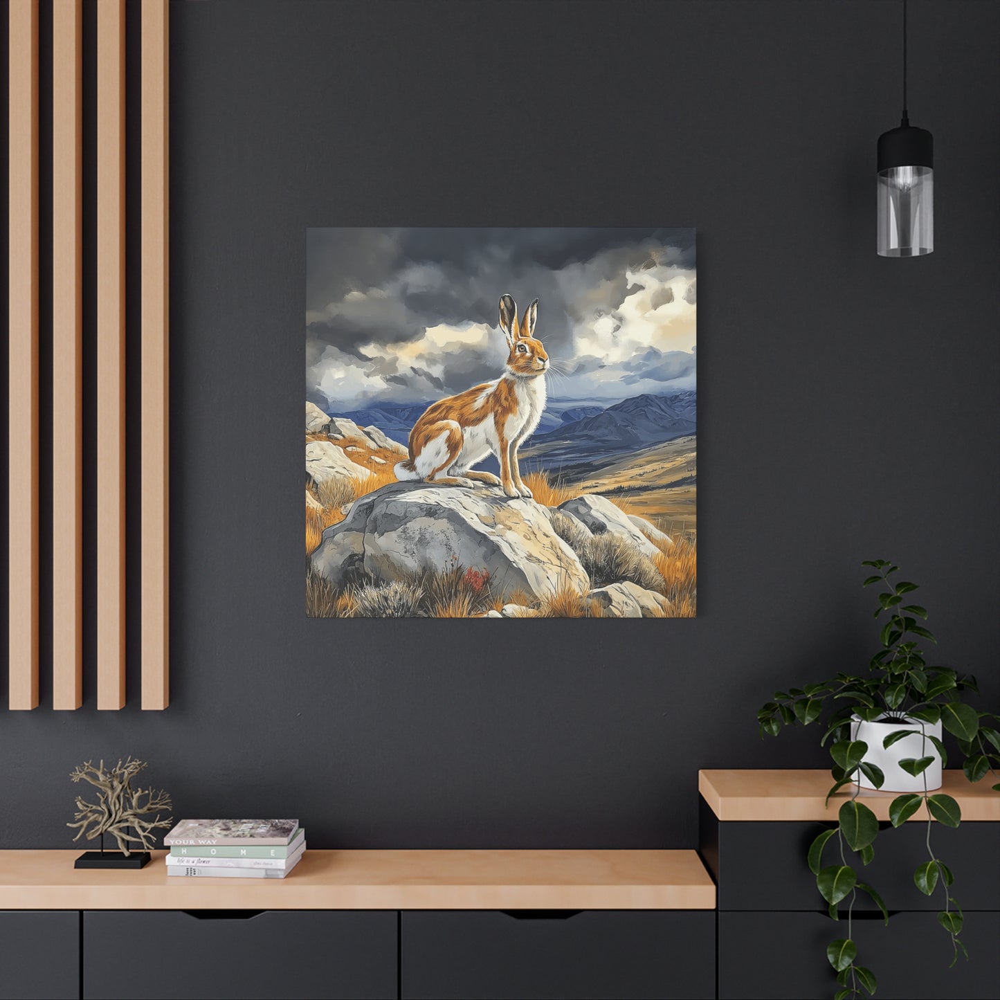 Majestic Mountain Hare Canvas Art - Wall Decor