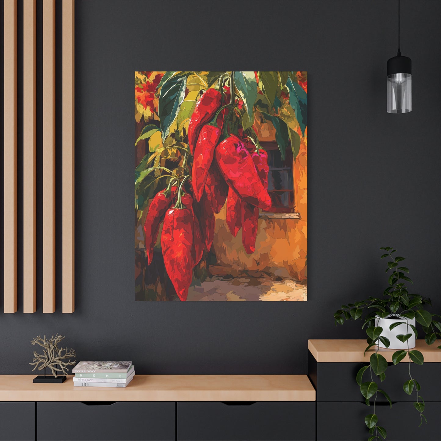 Canvas Wall Art - Red Chiles Casa Design