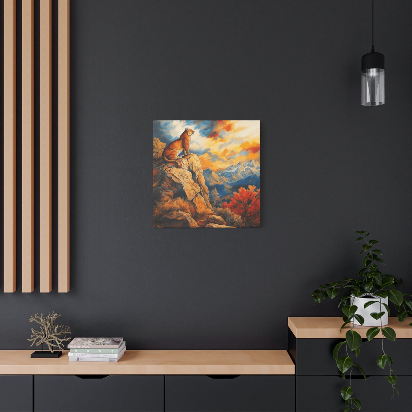 Majestic Lion Canvas Art - Vibrant Nature Wall Decor