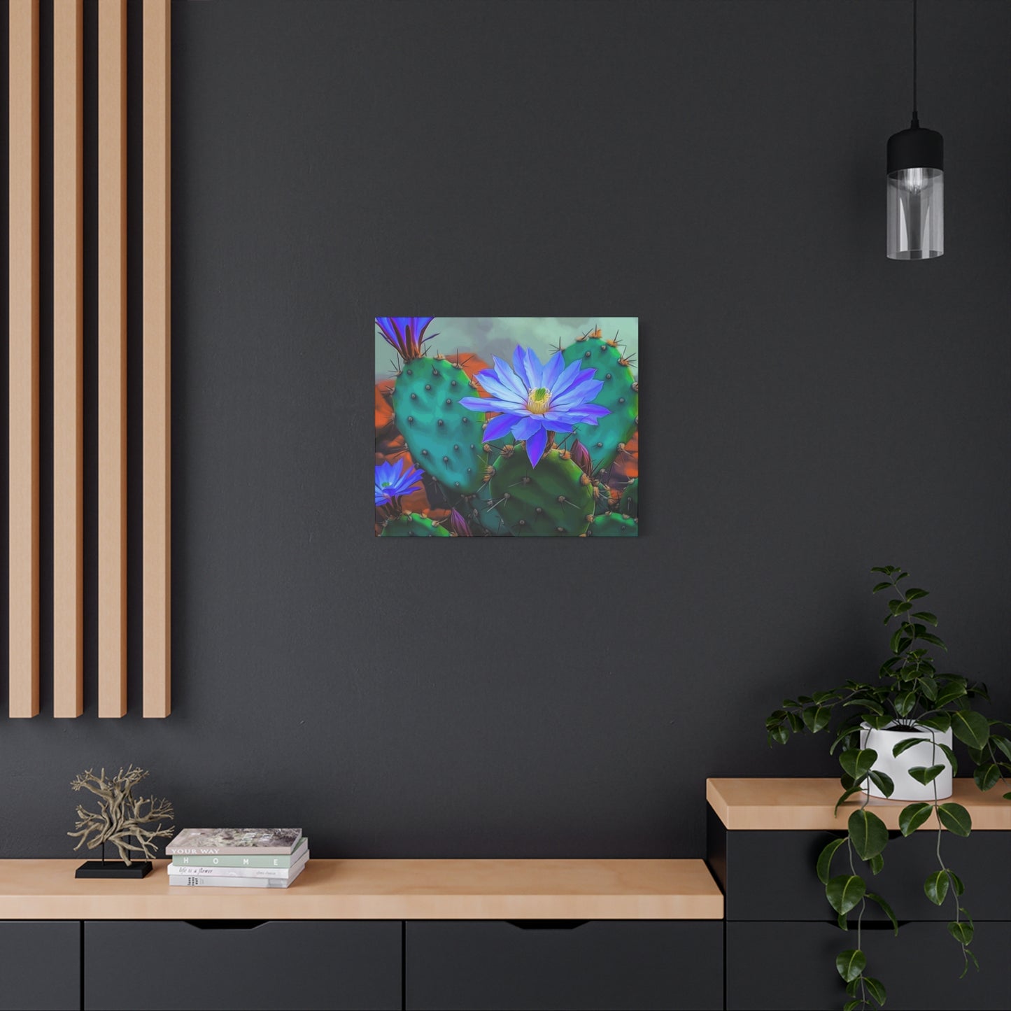 Vibrant Cactus Flower Canvas Art