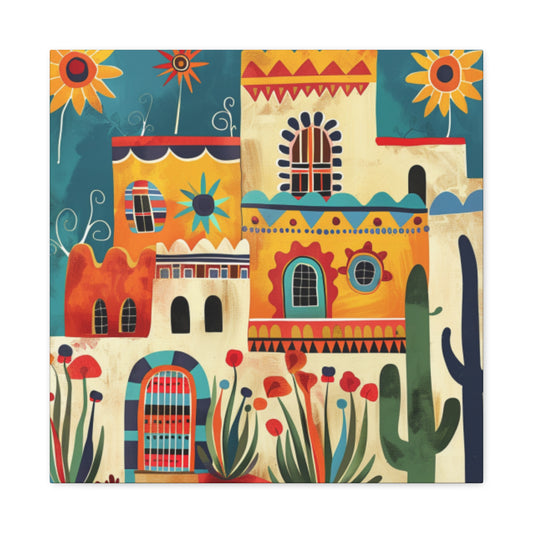 Canvas Wall Art - SF Pueblo 222