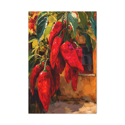 Canvas Wall Art - Red Chiles Casa Design