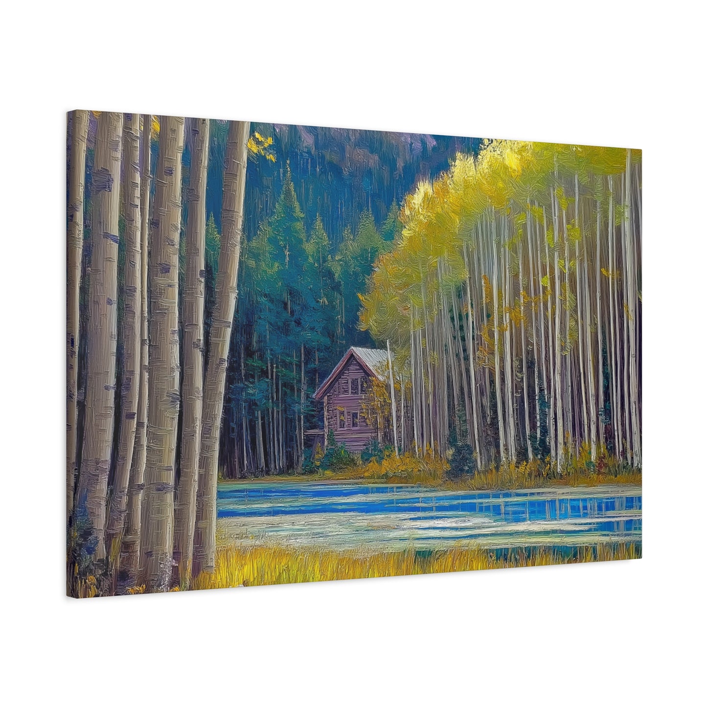 Canvas Wall Art - Rocky Mountain Lake V