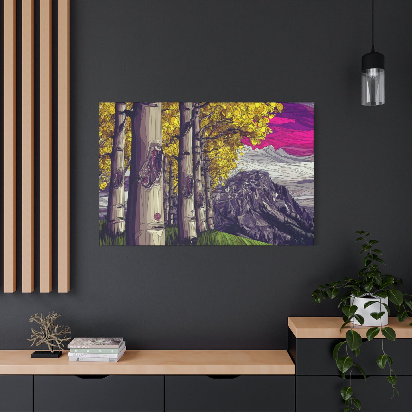 Canvas Print - Aspen Bolder Trees