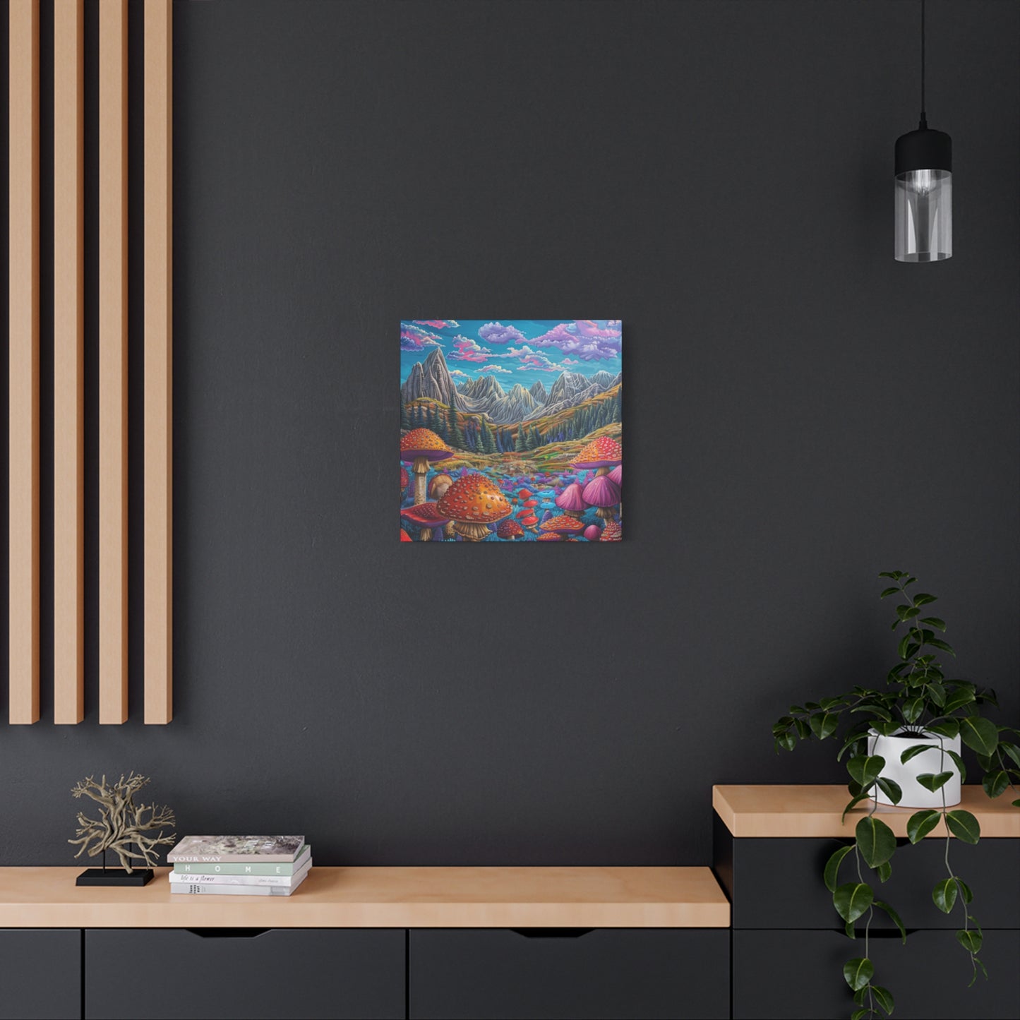 Canvas Print - Rocky Mountain Mushroom Field