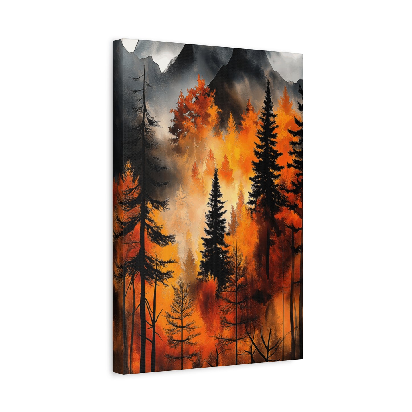 Autumn Forest Wall Art - Matte Stretched Canvas, 1.25" Deep