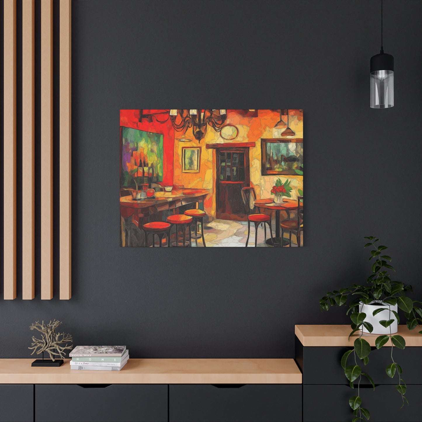 Vibrant Restaurant Canvas Wall Art - Colorful Decor for Dining Spaces