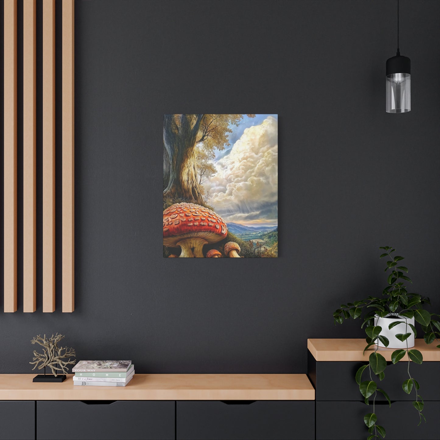 Canvas Print - Giant Red Mushroom in Rockies