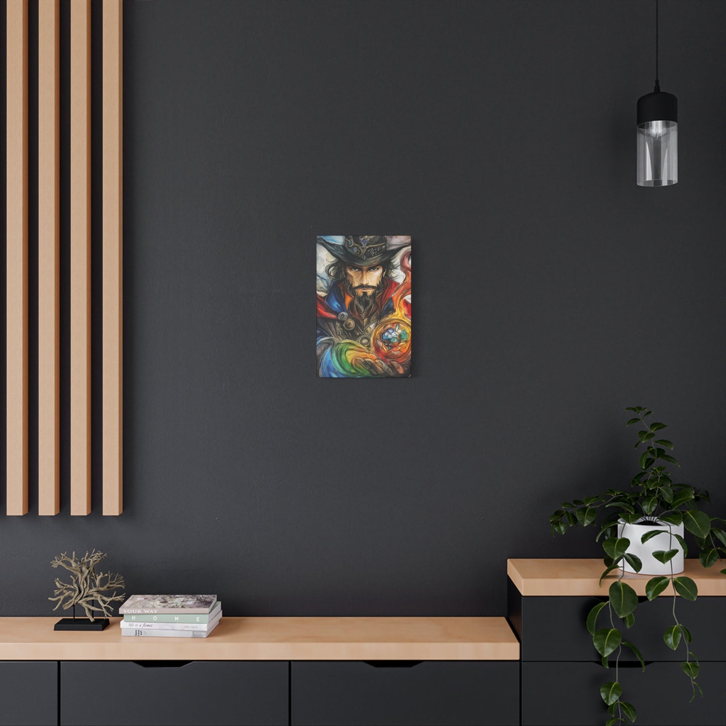 Mystical Wizard Canvas Art - Fantasy Home Decor for Magic Lovers