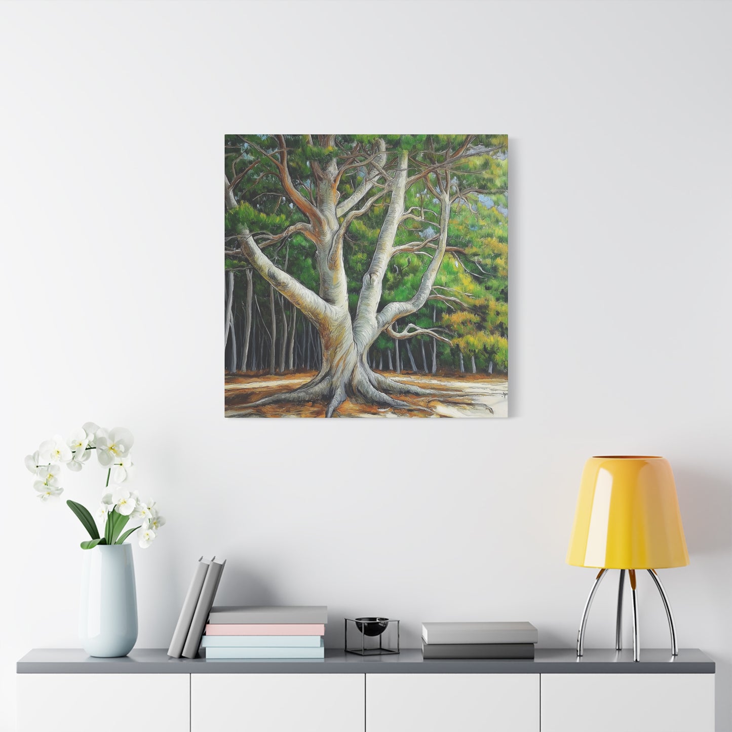 Canvas Wall Art - Pondering Pine Tree No 2