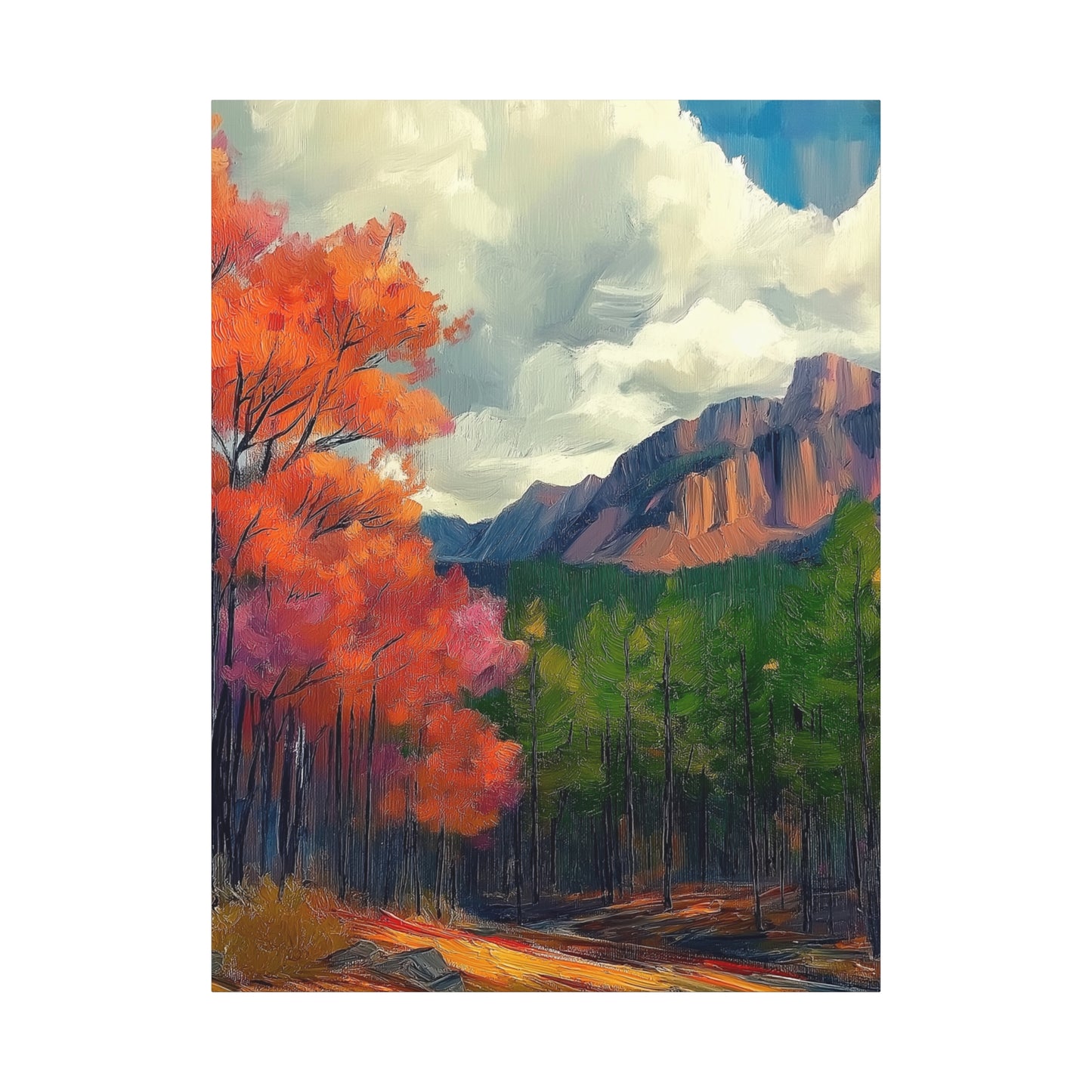 Canvas Print - Rocky Mountain Glorious Trees