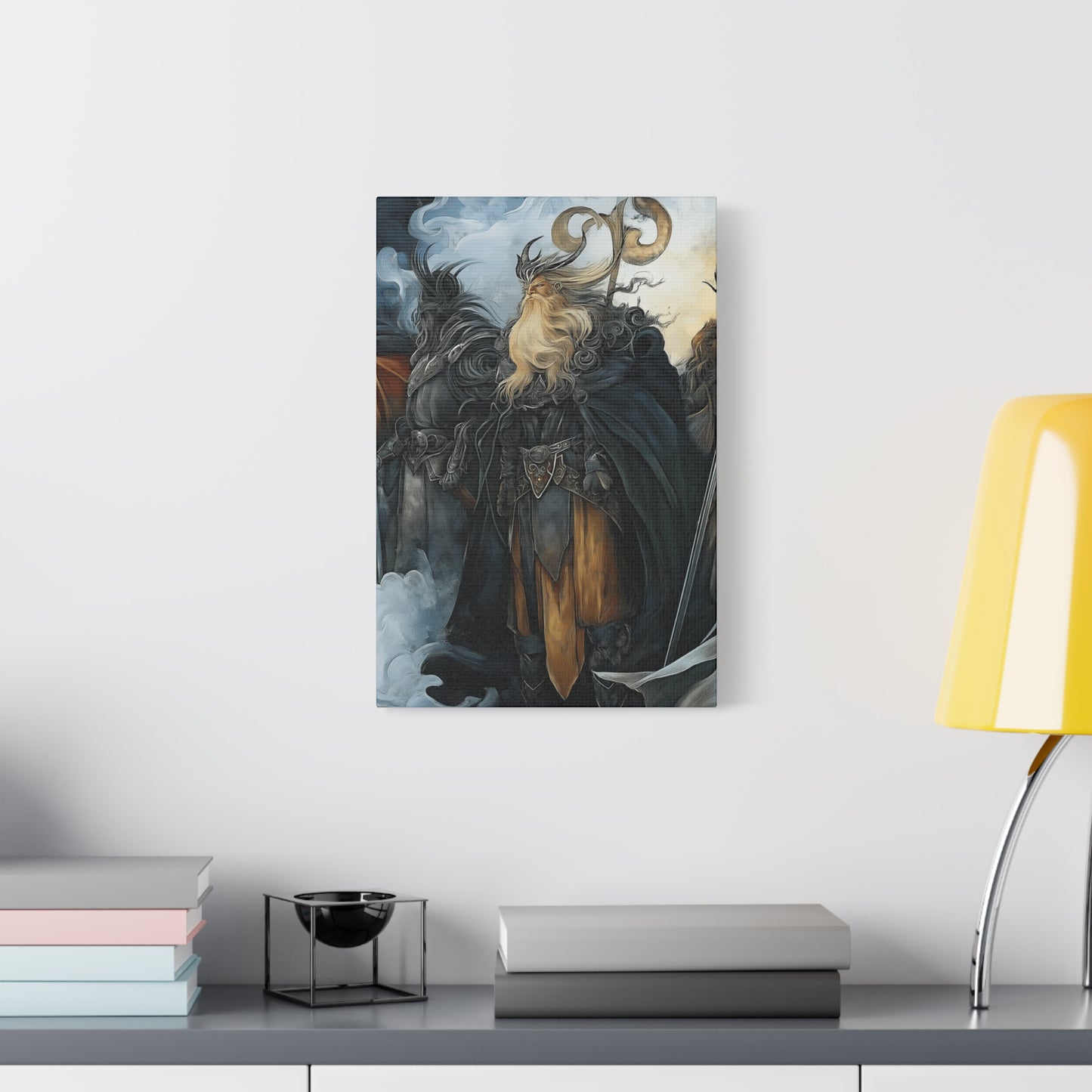 Epic Fantasy Wall Art Canvas - Norse Mythology Inspired Decor