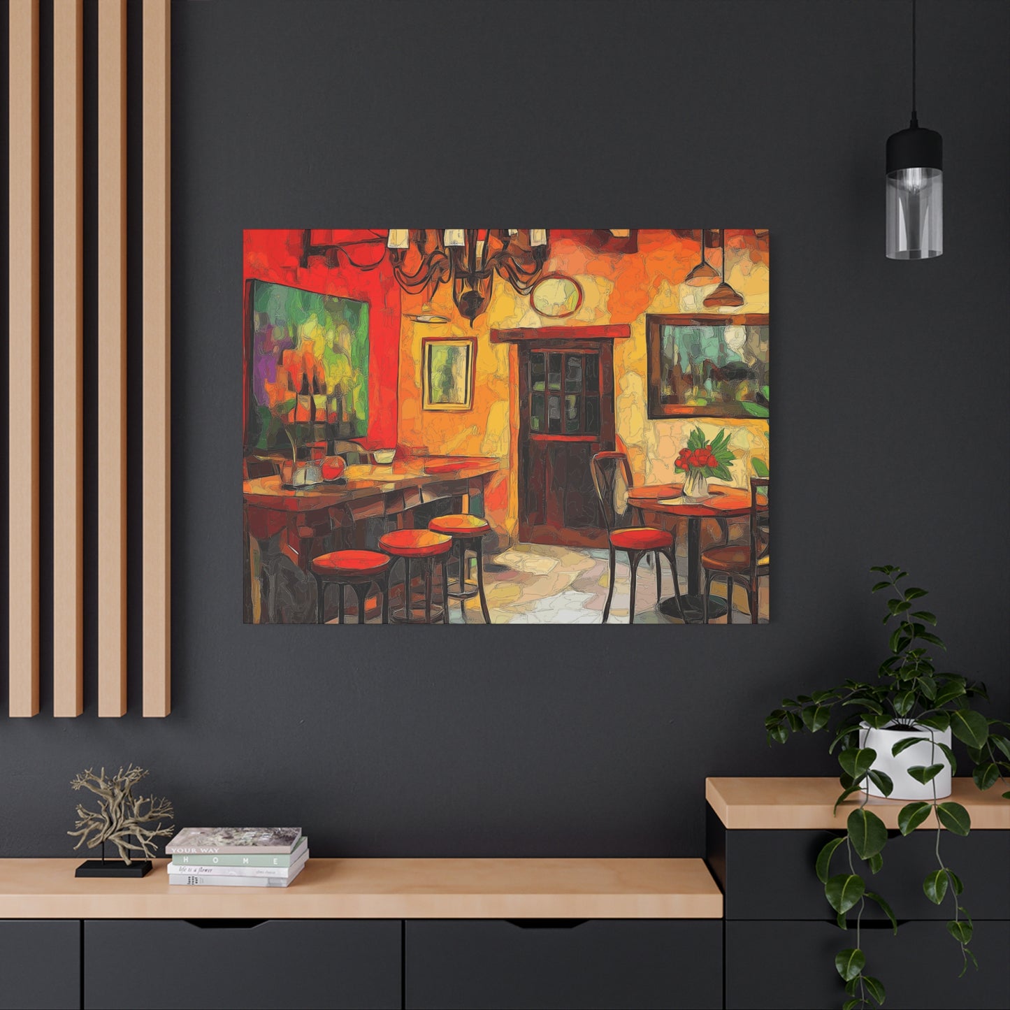 Vibrant Restaurant Canvas Wall Art - Colorful Decor for Dining Spaces