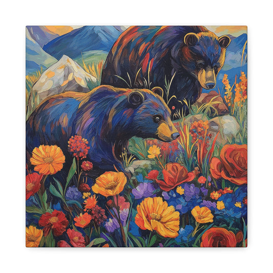 Bear and Flowers, Small Size Option
