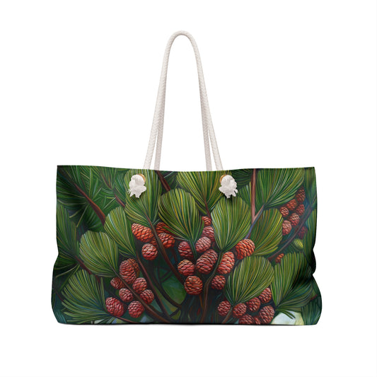 Nature-Inspired Weekender Bag, Ideal for Travel, Beach Days, Holiday Gifts, Eco-Friendly Design, Perfect for Outdoor Lovers