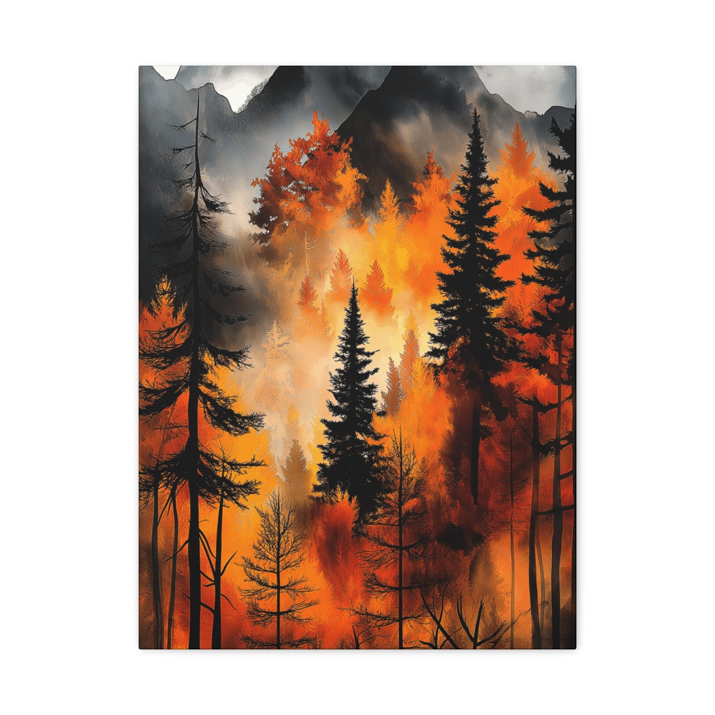 Autumn Forest Wall Art - Matte Stretched Canvas, 1.25" Deep
