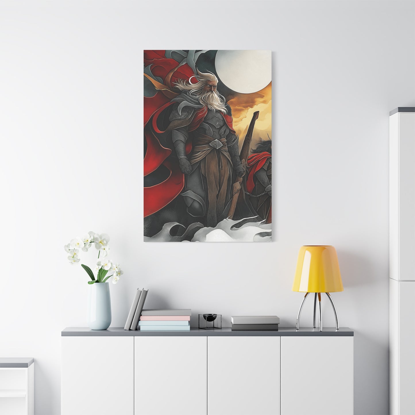Epic Warrior Stretched Canvas Art - 1.25" Matte Wall Decor
