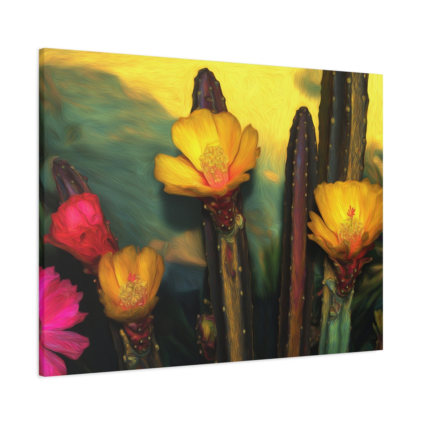 Canvas Print - Cacti Bold Flowers SFC