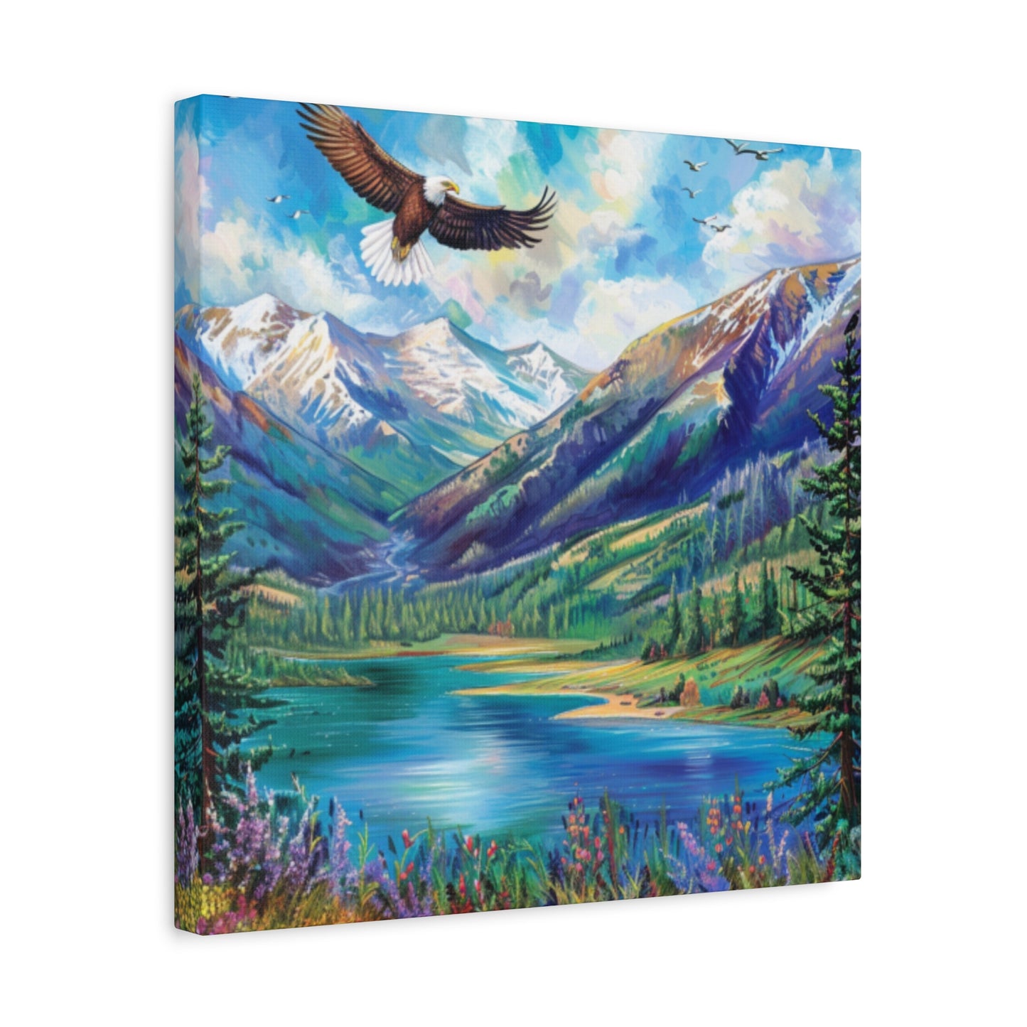 Canvas Print Beautiful Lake Vallecito