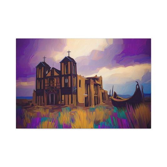 Church in Purple Hue 1.5 inch depth