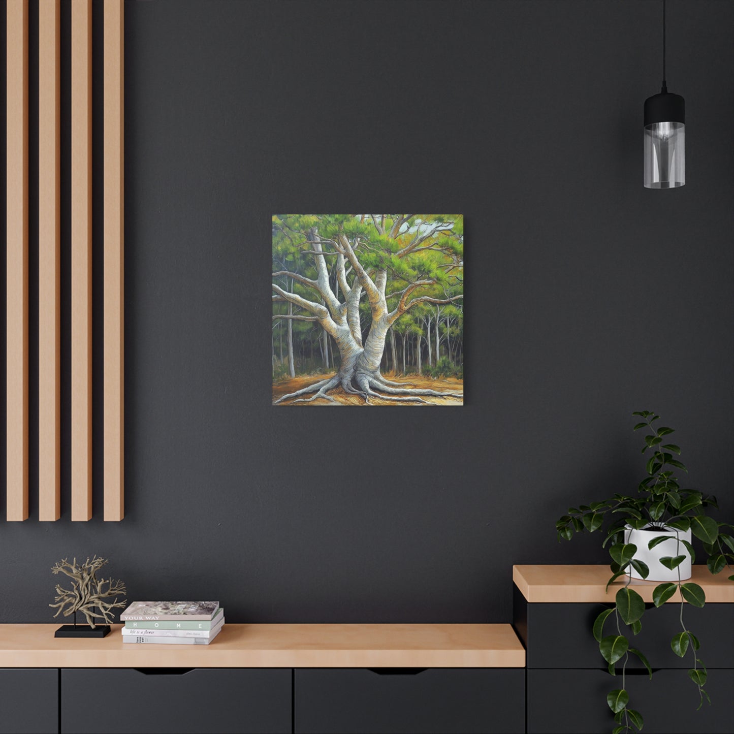 Canvas Wall Art - Pondering Pine Tree VI