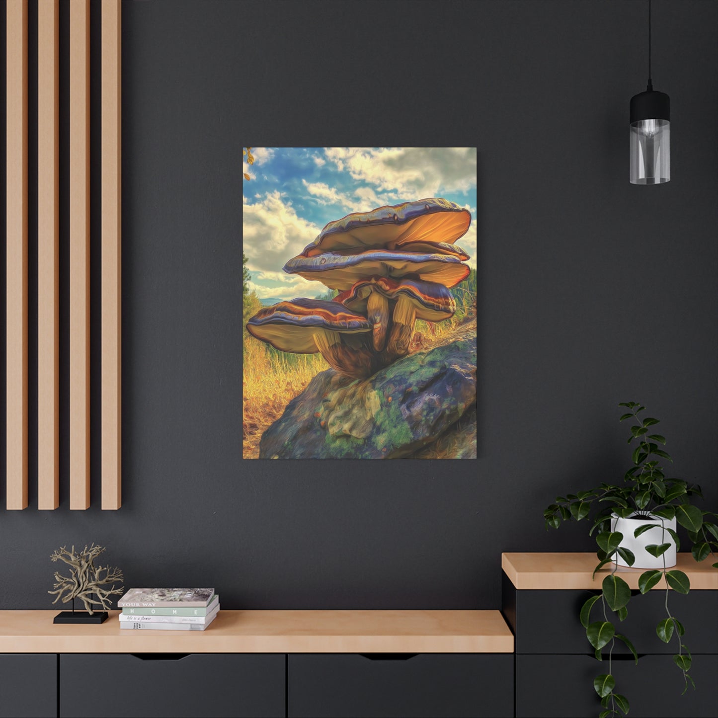Canvas Print - Rockies Mushroom Purple