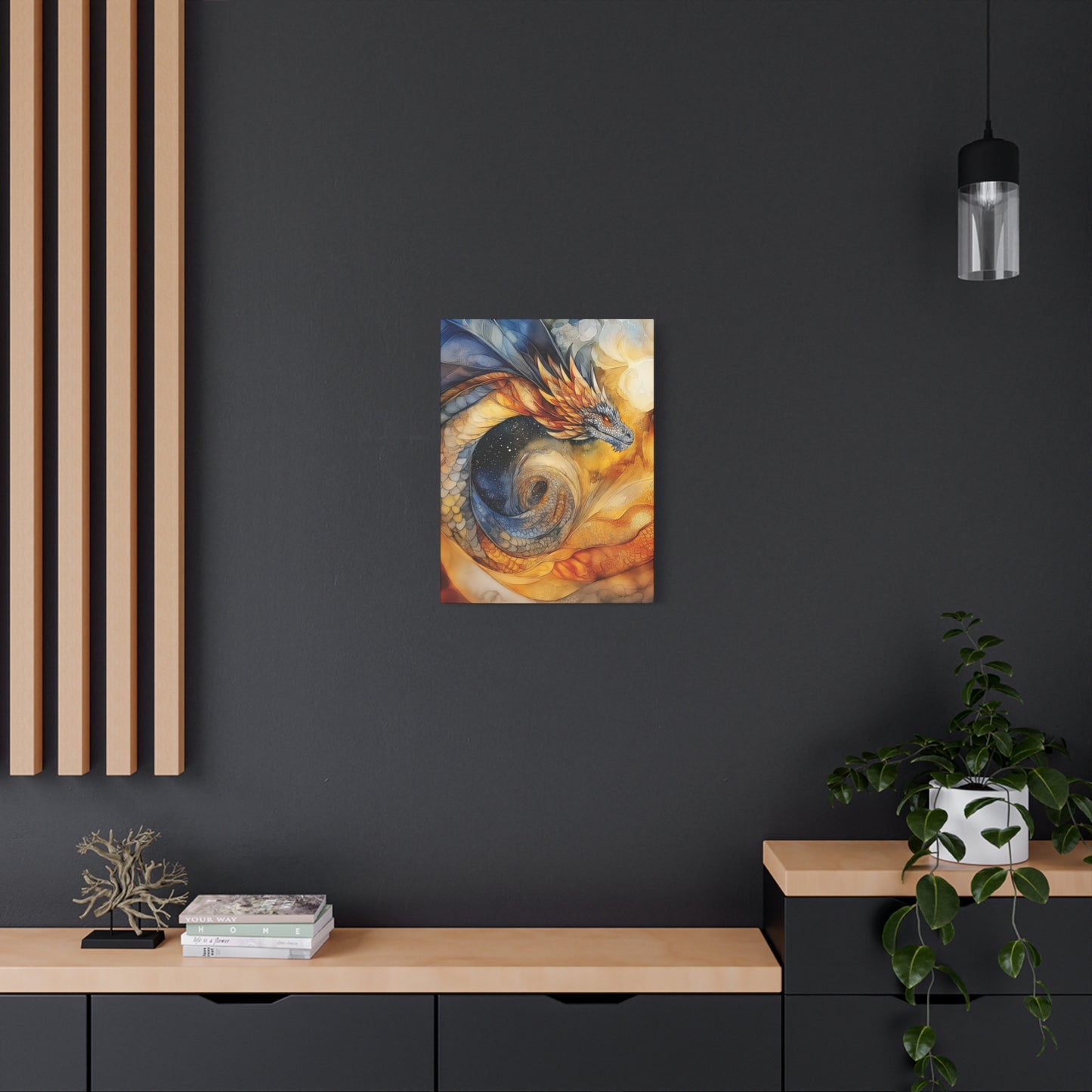 Majestic Dragon Art Canvas - Vibrant Fantasy Wall Decor
