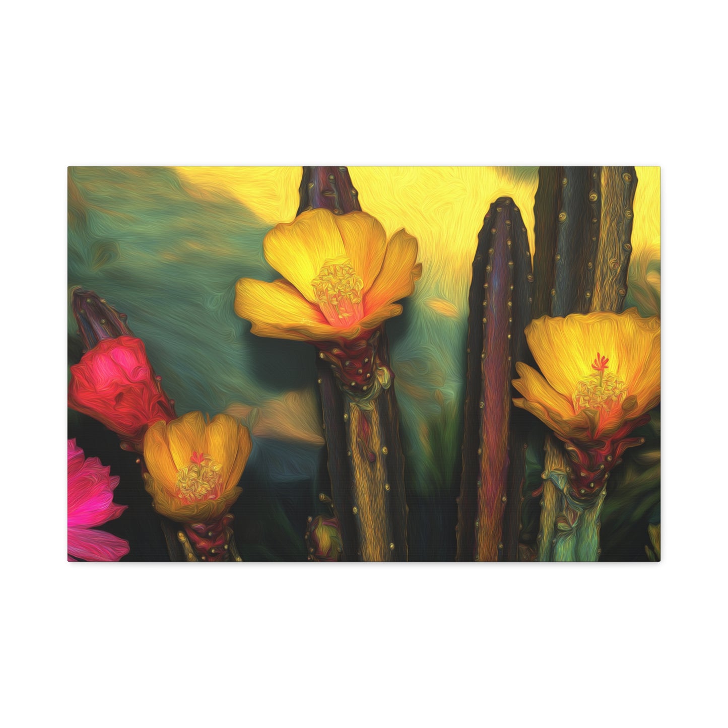 Canvas Print - Cacti Bold Flowers SFC